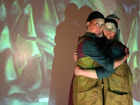 Shawna Burnett as Woo and Nancy McAlear as Emily Carr in A Love Letter to Emily C, by Sheri-D Wilson.