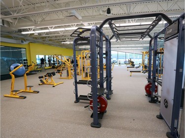 One of the exercise rooms in the fitness centre at the Tsuut'ina Seven Chiefs Sportsplex and Chief Jim Starlight Centre was unveiled for Calgary media on Tuesday May 21, 2019. Gavin Young/Postmedia