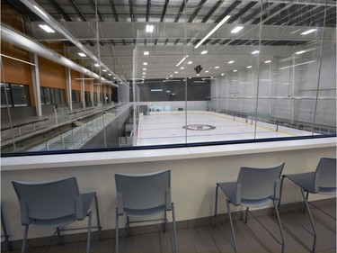 Arena two with seating for 500 spectators at the Tsuut'ina Seven Chiefs Sportsplex and Chief Jim Starlight Centre was unveiled for Calgary media on Tuesday May 21, 2019. Gavin Young/Postmedia