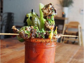 An elaborate caesar from the Beltliner restaurant. Calgarians can celebrate their favourite cocktail at a two-day event on May 19 and 20 at YYC Caesarfest