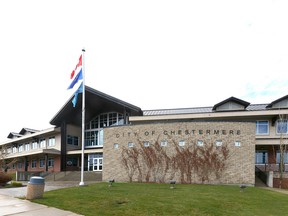 The City of Chestermere town hall is pictured  Wednesday, May 8, 2019. The city is about 20 km east of Calgary on Highway 1 and has a population of about 20,000. Jim Wells/Postmedia