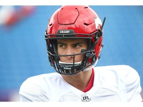 Receiver Andres Salgado during the first day of Calgary Stampeders' rookie camp in Calgary Thursday, May 16, 2019. Jim Wells/Postmedia