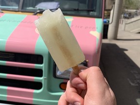 Brodie Thomas tries the Dill Pickle Pop, one of the foods that will be offered at this year's Stampede midway. He gave it a 9/10. Will you try it?