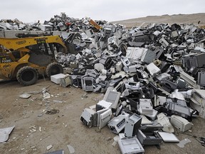 An electronics recycling facility in Edmonton.