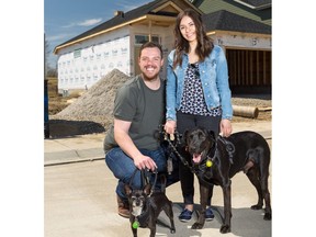 Kevin Huartson and Kayla Sambrooke will maintain their new home in Legacy through Jayman Built's Gold Key Service.