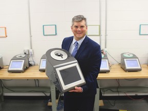 Sean Krakiwsky, president & CEO Nanalysis, a Calgary firm producing desktop spectrometers. Supplied photo, for David Parker column. May 2019.