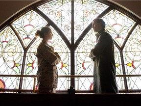 Trevor Matheson and Christi dos Santos in FireExit Theatre's Sacrament. Courtesy, Tara Whittaker