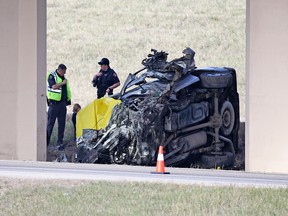Calgary police are currently investigating a fatal rollover on Stoney Trail S.E.