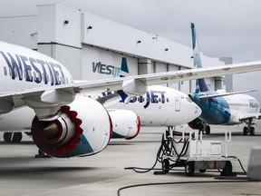 WestJet’s facilities in Calgary, Alta.
