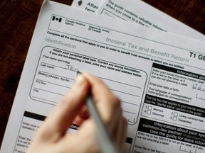 The T1 General 2010 form is pictured in Toronto on April 13, 2011. Fear of making mistakes and missing deductions can trip up Canadians who are doing their own income taxes, say tax experts. THE CANADIAN PRESS/Chris Young ORG XMIT: CPT118 ORG XMIT: POS1304041429120620 0630-biz-xFPtruth