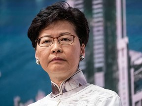 Hong Kong's Chief Executive Carrie Lam announces a delay to the controversial China extradition bill.