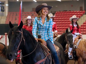 Heartland star Amber Marshall riding Stormy will be the 2019 Calgary Stampede Parade marshal. Stormy also stars in Heartland as Marshall's character Amy Fleming's horse. Spartan. Marshall was announced at the Stampede grounds on Wednesday June 5, 2019. Gavin Young/Postmedia