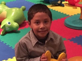 Emilio Perdomo died after he was taken to the Alberta Children's Hospital with multiple injuries. His grandfather is on trial for manslaughter in connection with the boy's death.