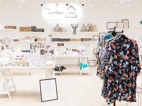 One of the Curated pop-up shops in CrossIron Mills. The shops are located in the Calgary area including Southcentre and Chinook Centre Supplied/ Sarah Beau