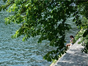 A woman enjoys a sun bath near the Seine river during the first heat wave day on June 25, 2019 in Paris. Forecasters say Europeans will feel sizzling heat this week with temperatures soaring as high as 40 degrees Celsius (104 degrees Fahrenheit) in an "unprecedented" June heatwave hitting much of Western Europe.