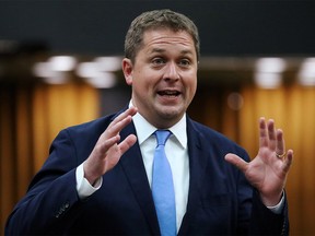 Conservative leader Andrew Scheer speaks during Question Period in the House of Commons on Parliament Hill in Ottawa, Ontario, Canada June 19, 2019. REUTERS/Chris Wattie ORG XMIT: GGG-CJW04