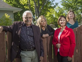 Peter Windel, left, Tracy Tarrabain, Heather Stewart and Trish Anderson make up the team at the Mediation and Restorative Justice Centre that helps neighbours resolve what seem like petty issues but often speak to deep-seated, festering conflict.