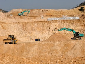 A rare earths mine in China.