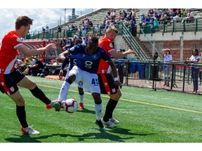 Cavalry FC v Hamilton Forge - ATCO Field at Spruce Meadows, Calgary, Alberta, Canada - Jun 15, 2019      Tony Lewis/CPL