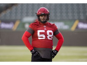 Calgary Stampeders OL Ryan Sceviour. Postmedia file photo