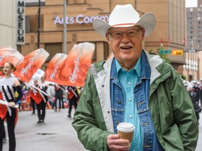 Allen Swanson poses for a photo during the 2019 Calgary Stampede Parade on Friday, July 5, 2019.