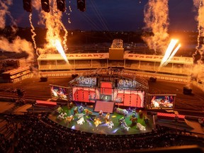 The Grandstand show, Trail Blazer, begins at the Calgary Stampede in Calgary, Ab., on Friday July 5, 2019. Mike Drew/Postmedia