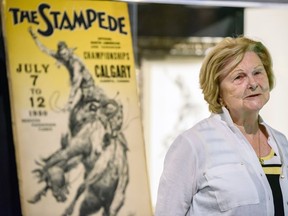 Darlene Mowatt found the missing 1930 Stampede poster hanging in her basement.