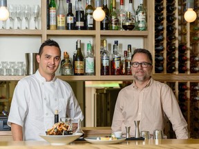 Jason Armstrong, manager/owner, right, and Eric Mah, chef/owner at Purlieu. Azin Ghaffari/Postmedia Calgary