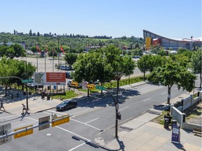 Pictured is the site of the proposed new arena for the Calgary Flames on 12 Ave and Olympic Way S.E.