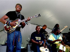 The Garifuna Collective plays on stage at the 2019 Calgary Folk Music Festival  Saturday, July 27, 2019. Jim Wells/Postmedia