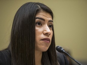 WASHINGTON, DC - JULY 10: Yazmin Juarez, whose 19-month-old daughter Mariee died after detention by ICE, testifies during a House Oversight and Reform subcommittee on Civil Rights and Civil Liberties hearing discussing migrant detention centers' treatment of children on Capitol Hill on July 10, 2019 in Washington, DC. (Photo by Zach Gibson/Getty Images)