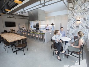 The community kitchen is filled with natural light in the new YW Hub facility in Inglewood. The kitchen was photographed on Tuesday July 2, 2019. Gavin Young/Postmedia