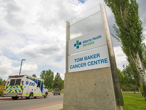 Signage at the Tom Baker Cancer Centre in Calgary was photographed on Monday July 15, 2019.
