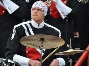 Elan Suissa during a performance with the Calgary Stampede Showband.