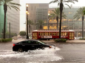 A flooded area is seen in New Orleans, Louisiana, U.S., Wednesday.