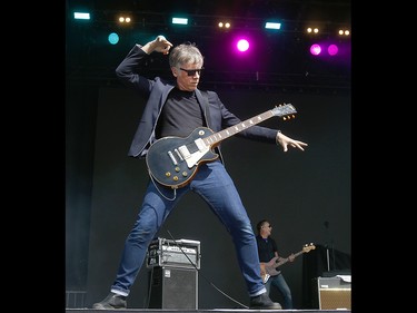 Craig Northey, lead vocalist and guitar for Canadian rock band 'The Odds' performs at the Oxford Stamp at Shaw Millennium Park in Calgary Friday, July 12, 2019. Dean Pilling/Postmedia