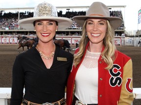 2019 Stampede Queen Carly Heath poses with her sister Danica, who won the title in 2014.