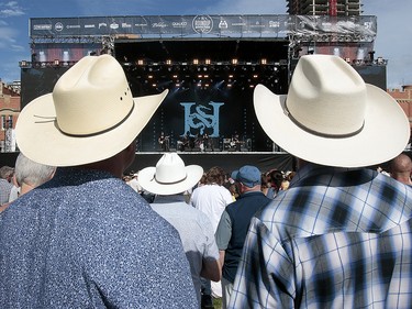 Music fans watch 'The Headstones', perform to a sold out crowd at the 2019 Stampede Roundup featuring Blondie and Billy Idol, at Shaw Millennium Park Wednesday, July 10, 2019. Dean Pilling/Postmedia