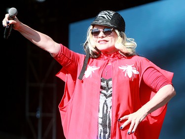 Deborah Harry, lead singer of the band 'Blondie', performs to a sold out crowd at the 2019 Stampede Roundup featuring Blondie and Billy Idol, at Shaw Millennium Park Wednesday, July 10, 2019. Dean Pilling/Postmedia