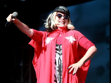 Deborah Harry, lead singer of the band 'Blondie', performs to a sold out crowd at the 2019 Stampede Roundup featuring Blondie and Billy Idol, at Shaw Millennium Park Wednesday, July 10, 2019. Dean Pilling/Postmedia