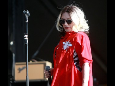 Deborah Harry, lead singer of the band 'Blondie', performs to a sold out crowd at the 2019 Stampede Roundup featuring Blondie and Billy Idol, at Shaw Millennium Park Wednesday, July 10, 2019. Dean Pilling/Postmedia