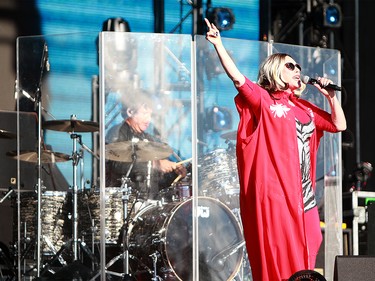 Deborah Harry, lead singer of the band 'Blondie', performs to a sold out crowd at the 2019 Stampede Roundup featuring Blondie and Billy Idol, at Shaw Millennium Park Wednesday, July 10, 2019. Dean Pilling/Postmedia