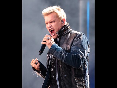 Billy Idol performs to a sold out crowd at the 2019 Stampede Roundup featuring Blondie and Billy Idol, at Shaw Millennium Park Wednesday, July 10, 2019. Dean Pilling/Postmedia