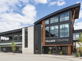 The Village Centre in Westman Village in the community of Mahogany features a pool, wine room, gym, golf simulator and more.