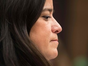 Former Canadian Justice Minister Jody Wilson-Raybould arrives to give her testimony about the SNC-LAVALIN affair before a justice committee hearing on Parliament Hill in Ottawa on February 27, 2019.