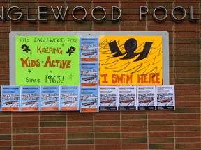 The Inglewood community association hosted a pool party to gather support from the members of the community against the closure of Inglewood Public Pool. on Sunday, August 25, 2019.   Azin Ghaffari/Postmedia