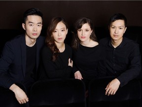 The Rolston String Quartet won the Banff Centre International String Quartet Competition in 2016. They return for a performance at this year's competition. Photo by Bo Huang.