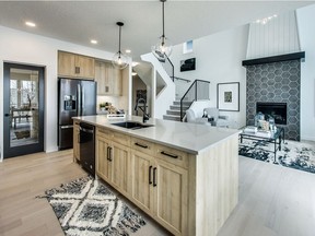 The kitchen in the Homes by Avi grand prize for the Children's Hospital Lottery, located in Walden.