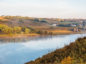 The new community of Rockland Park, by Brookfield Residential, will border the Bow River.