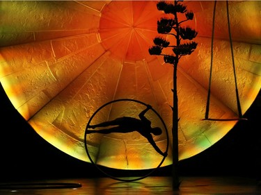 Performers rehearse Cirque Du Soleil's Luzia.